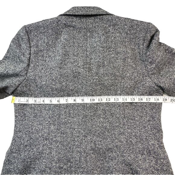 Loft Coat Wool Silk Blend Gray Women’s Size 8 Career Outerwear - Picture 9 of 13